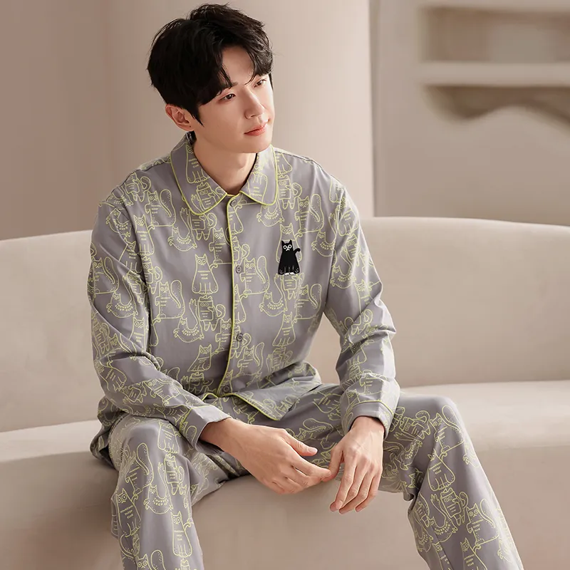 Good Fortune Pajama Set Men's Image Color-3