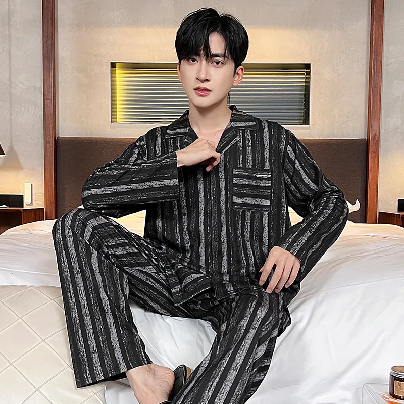 Good Fortune Pajama Set Men's Image Color-4