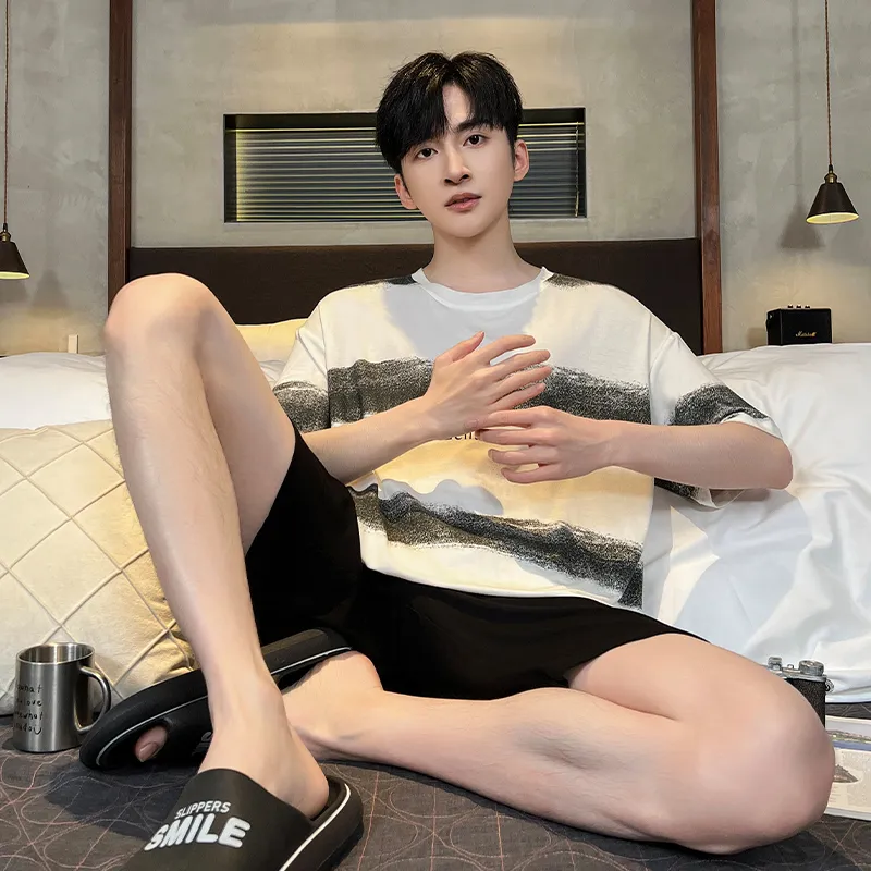 Good fortune Men Pajama Sets-3