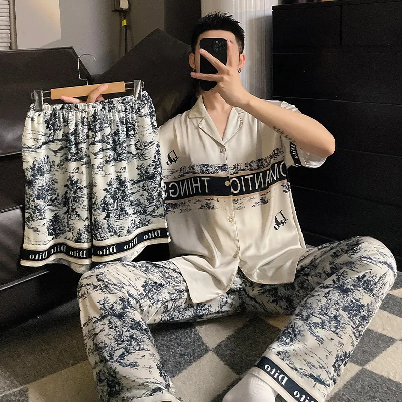 Good fortune Men Pajama Sets-5