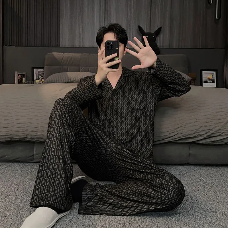Good Fortune Pajama Set Men's Image Color-5
