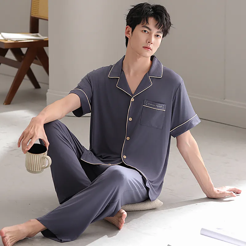 Good fortune Men Pajama Sets-5