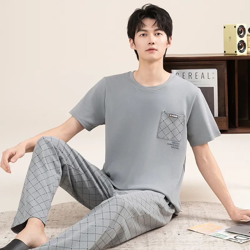 Good fortune Men Pajama Sets-7