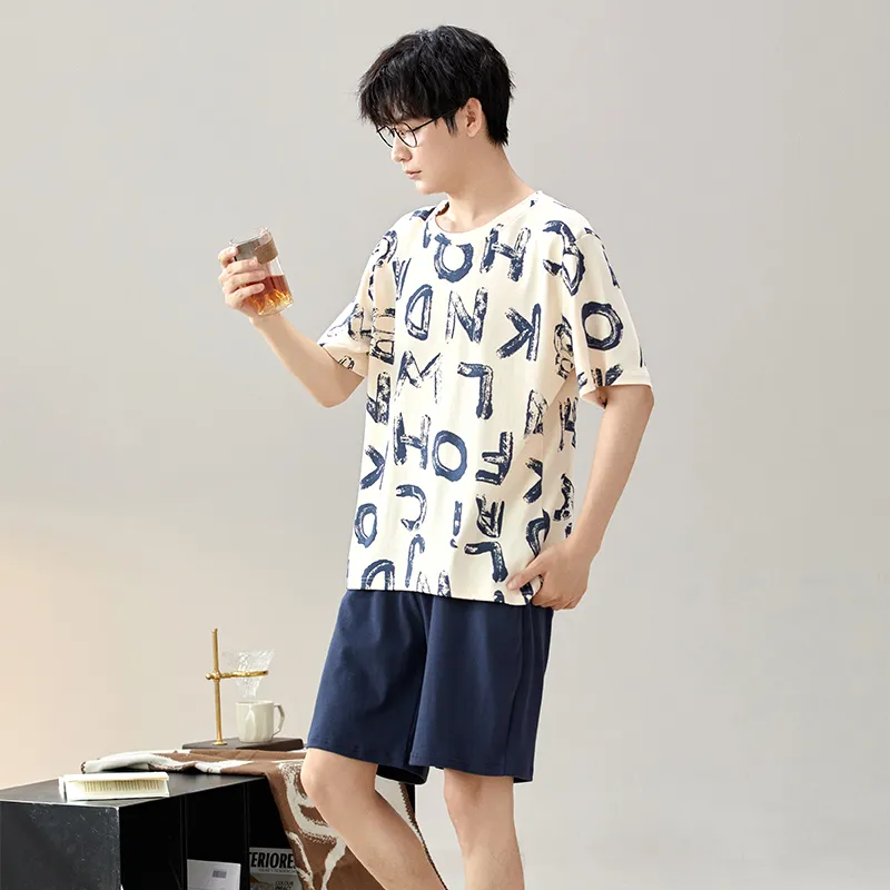 Good fortune Men Pajama Sets-1
