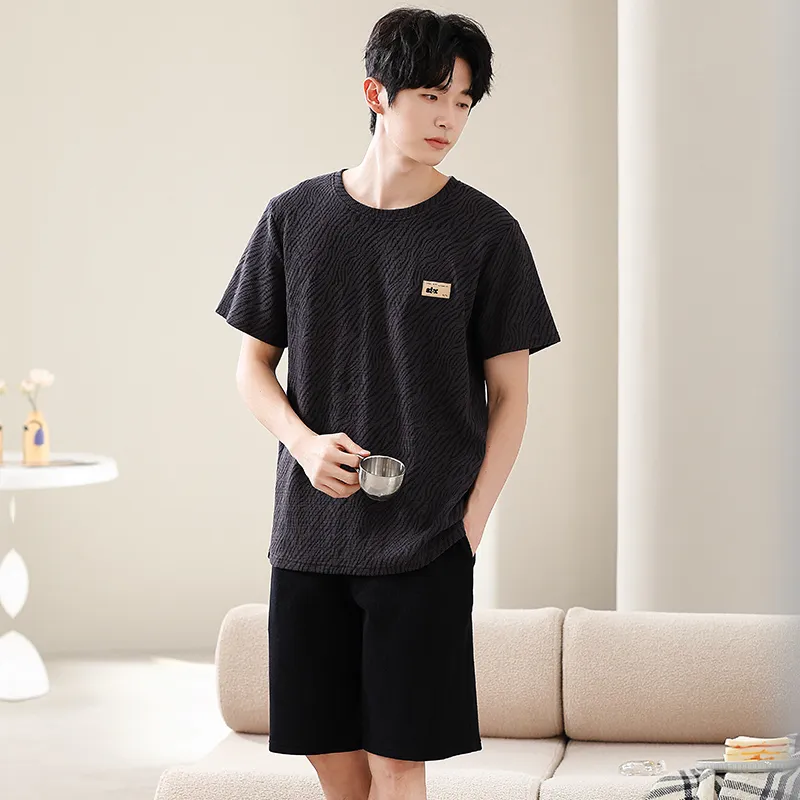 Good Fortune Pajama Set Men's Black-1