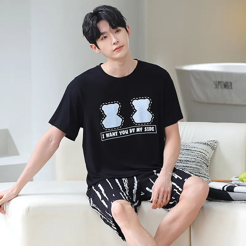 Good fortune Men Pajama Sets-6