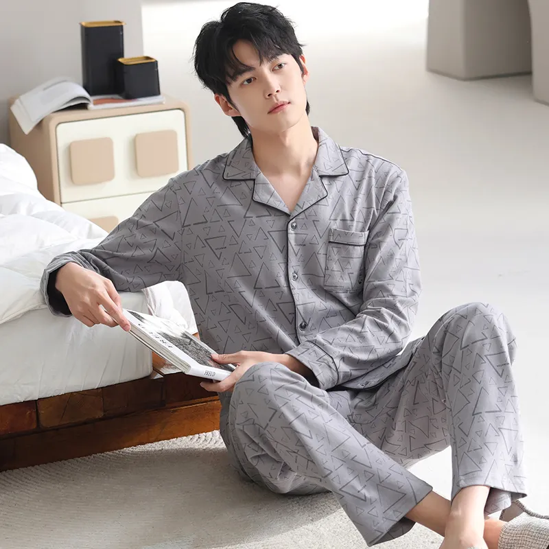 Good Fortune Pajama Set Men's Image Color-3