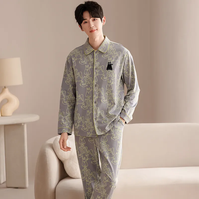 Good Fortune Pajama Set Men's Image Color-7