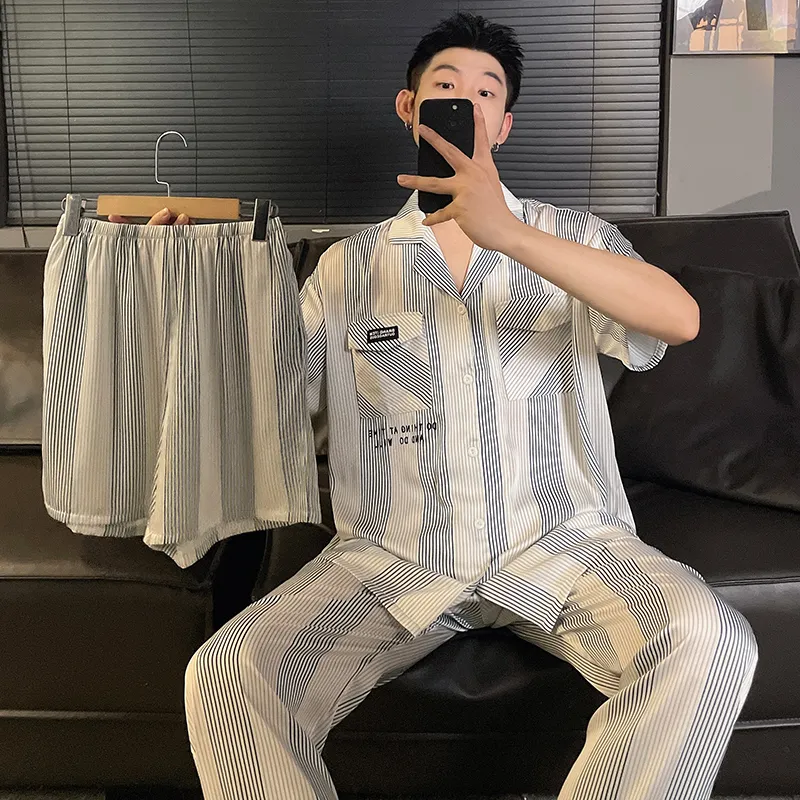 Good fortune Men Pajama Sets-5