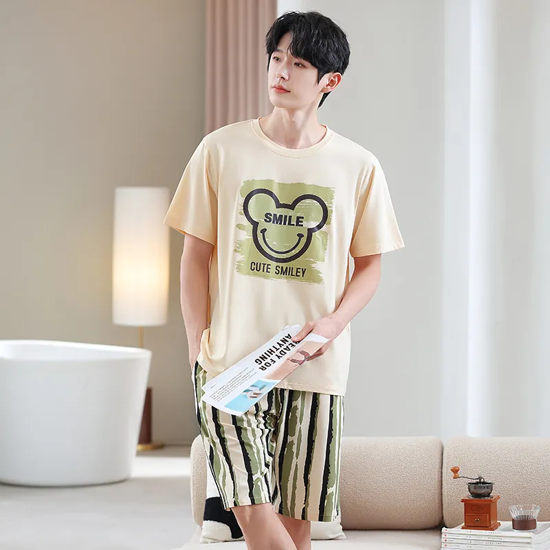 Good fortune Men Pajama Sets-2
