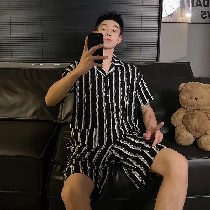Good fortune Men Pajama Sets-3