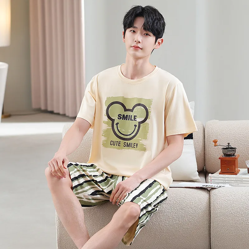 Good fortune Men Pajama Sets-5