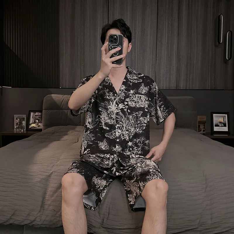 Good Fortune Pajama Set Men's Image Color-5