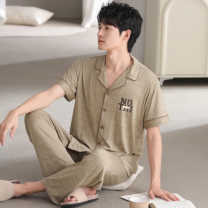 Good fortune Men Pajama Sets-2