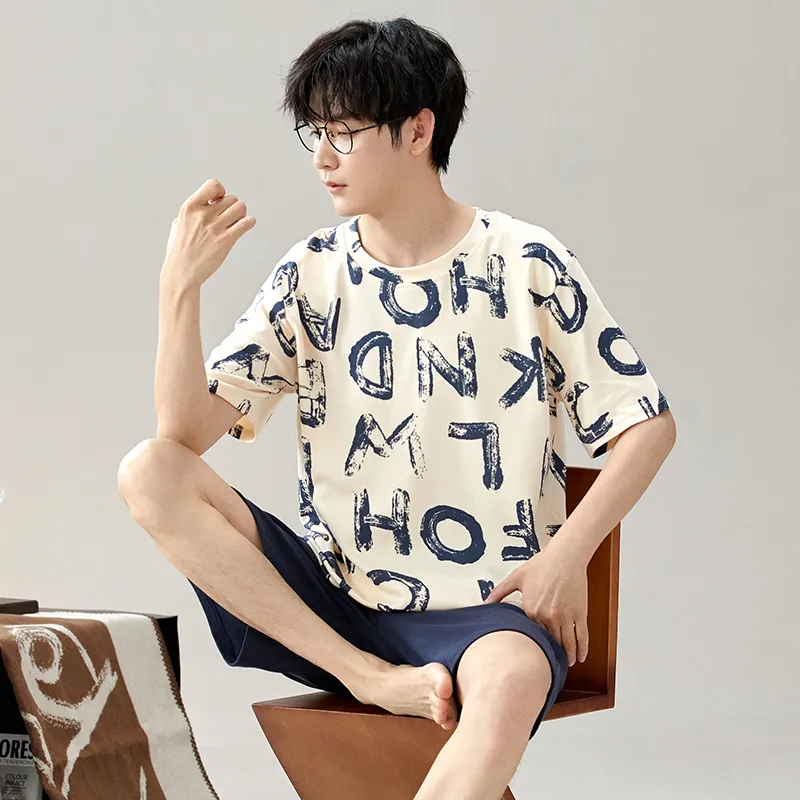Good fortune Men Pajama Sets-5