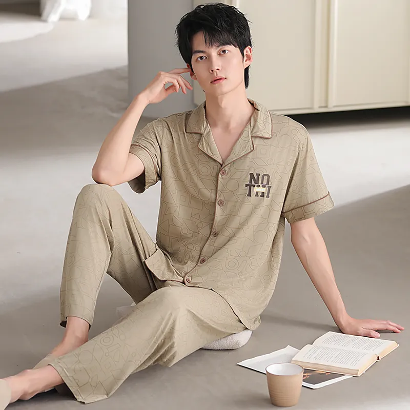 Good fortune Men Pajama Sets-4