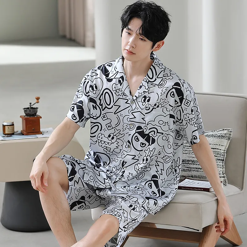 Good Fortune Pajama Set Men's Image Color-3