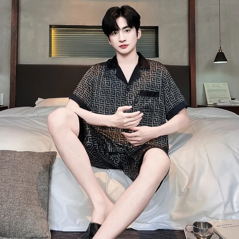 Good fortune Men Pajama Sets-5
