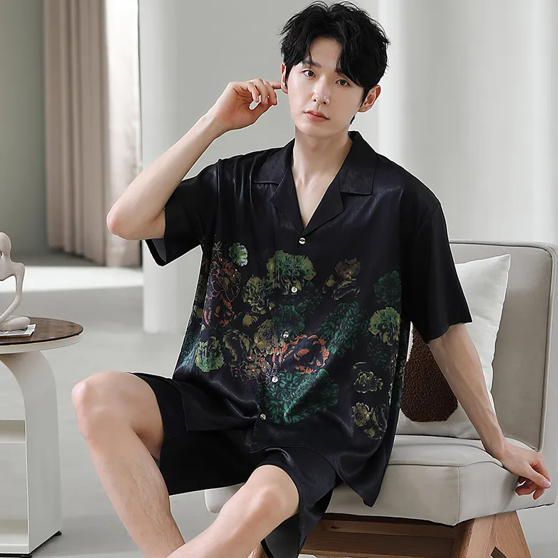 Good Fortune Pajama Set Men's Image Color-4