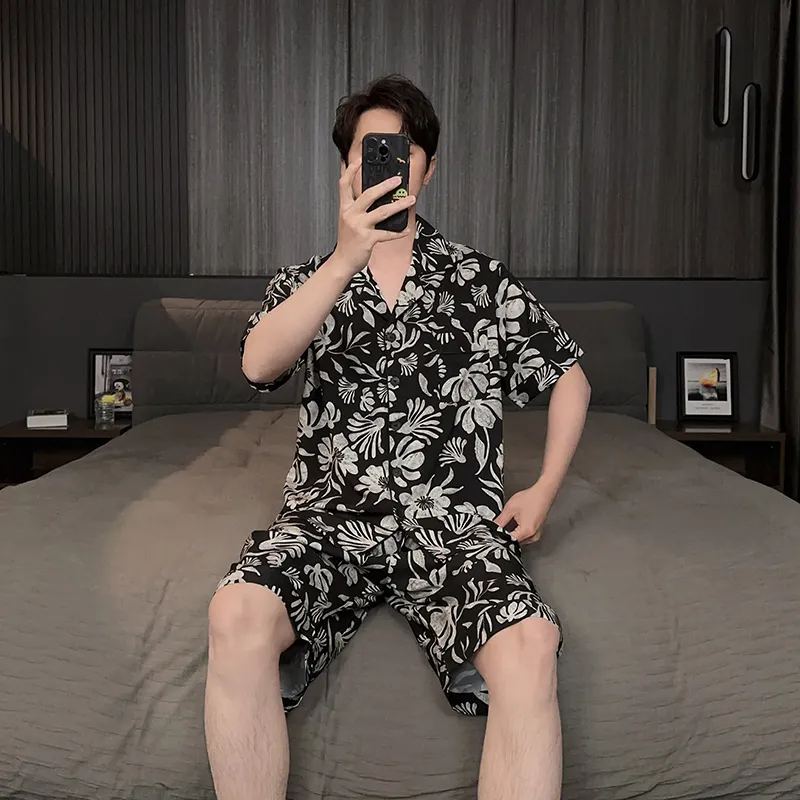 Good fortune Men Pajama Sets-5