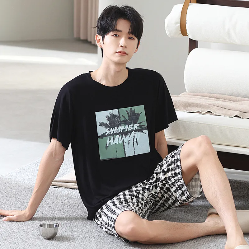 Good fortune Men Pajama Sets-5