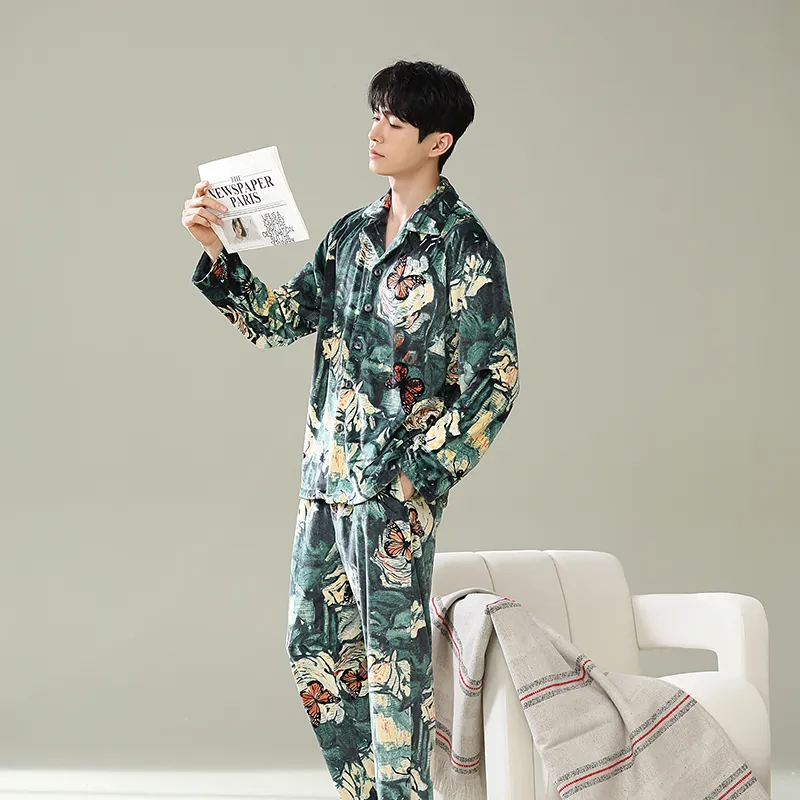 Good Fortune Pajama Set Men's Image Color-4