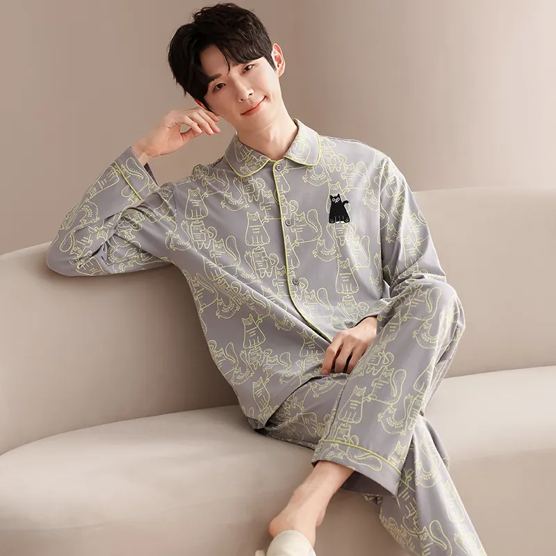 Good Fortune Pajama Set Men's Image Color-2