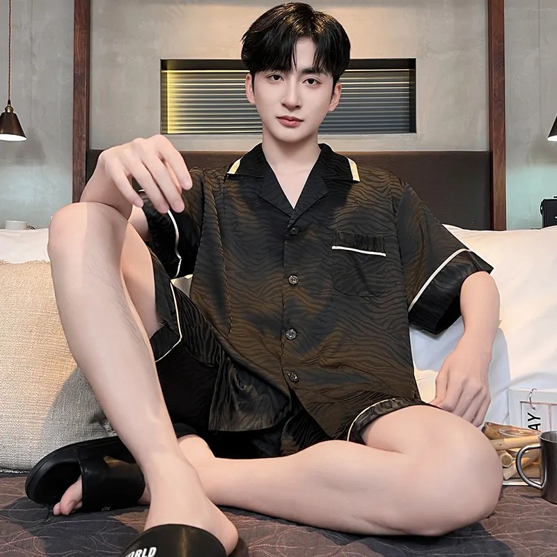 Good fortune Men Pajama Sets-4