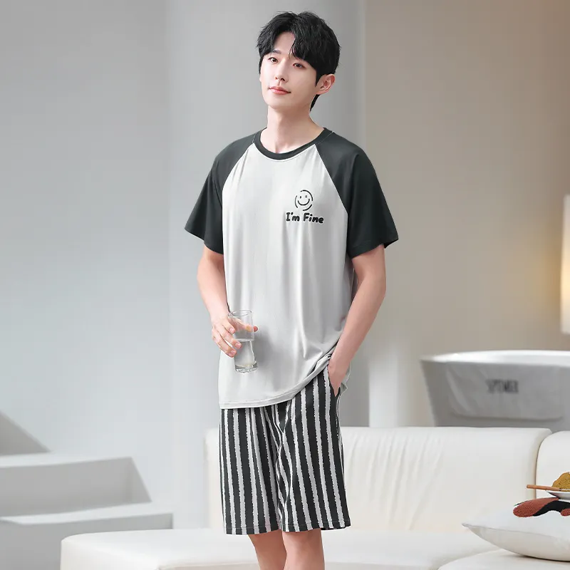 Good fortune Men Pajama Sets-3