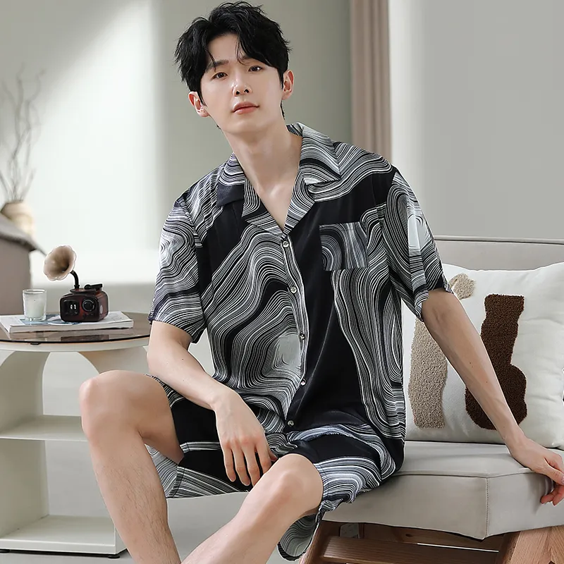 Good Fortune Pajama Set Men's Image Color-3