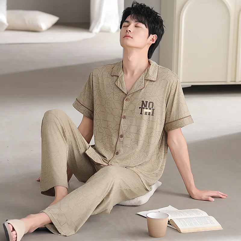 Good fortune Men Pajama Sets-1