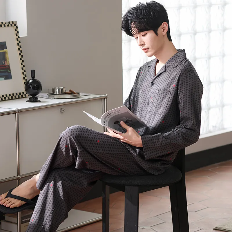 Good Fortune Pajama Set Men's Image Color-4
