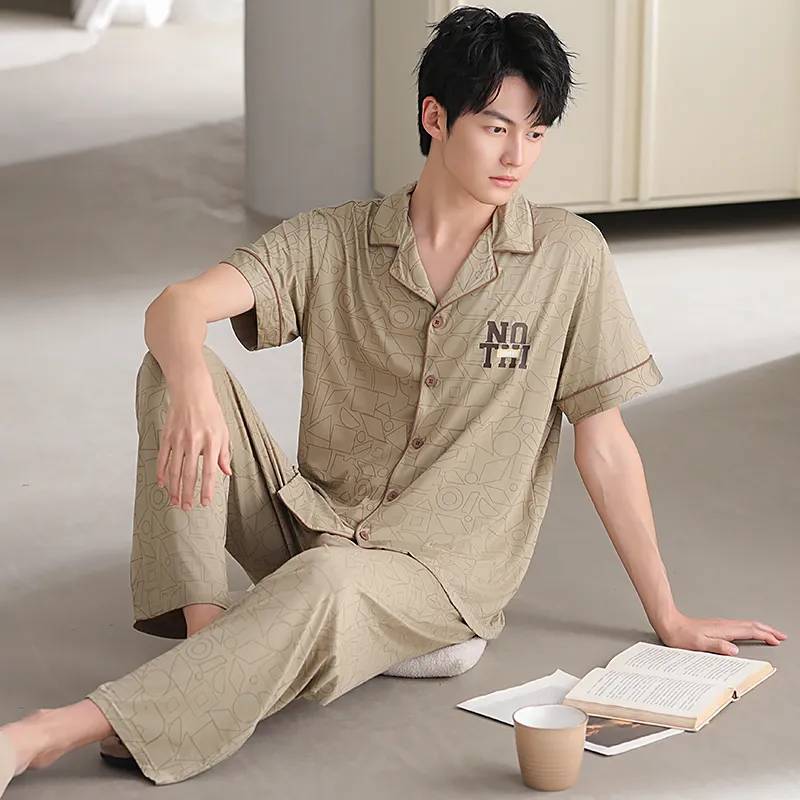 Good fortune Men Pajama Sets-6
