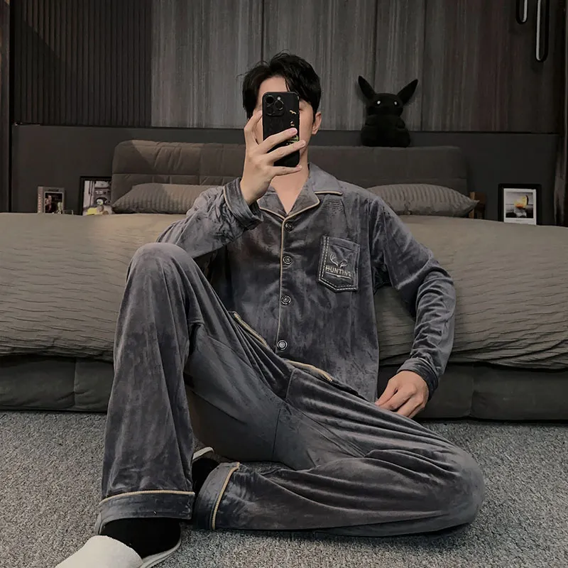 Good Fortune Pajama Set Men's Image Color-4