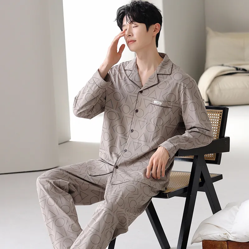 Good Fortune Pajama Set Men's Image Color-3