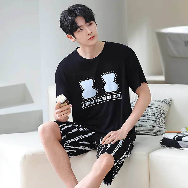 Good fortune Men Pajama Sets-5