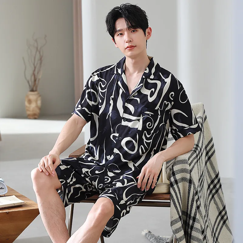 Good Fortune Pajama Set Men's Image Color-1