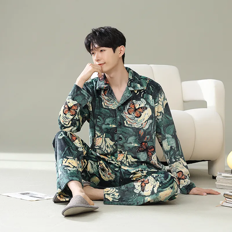 Good Fortune Pajama Set Men's Image Color-1