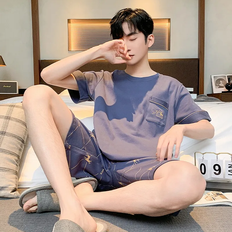 Good fortune Men Pajama Sets-6