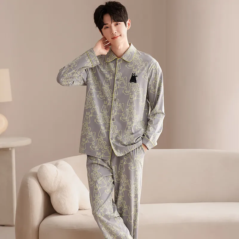 Good Fortune Pajama Set Men's Image Color-5
