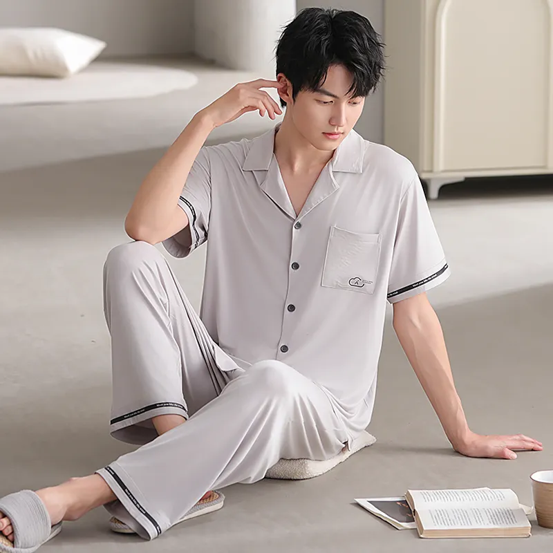 Good fortune Men Pajama Sets-3