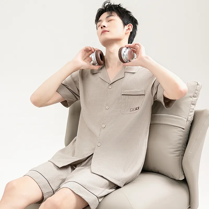 Good fortune Men Pajama Sets-4