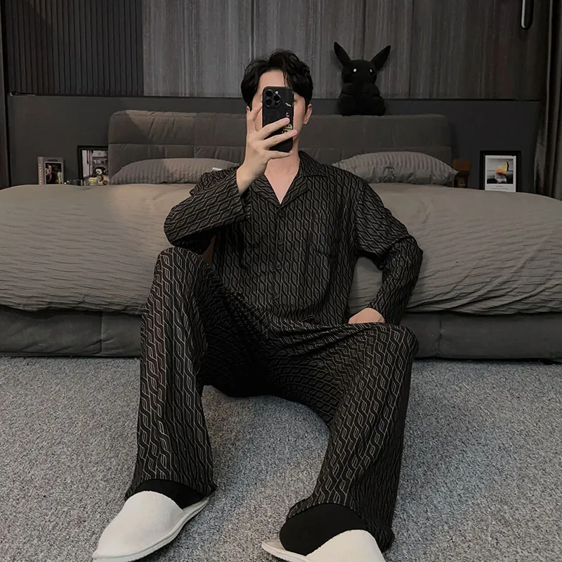Good Fortune Pajama Set Men's Image Color-4