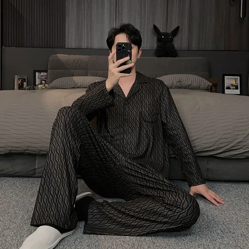 Good Fortune Pajama Set Men's Image Color-1