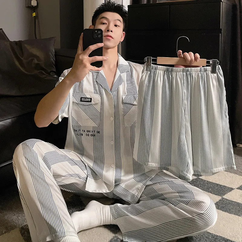 Good fortune Men Pajama Sets-4