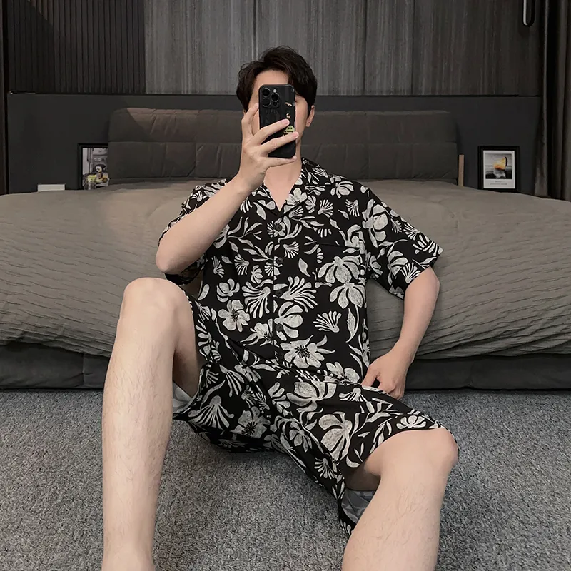Good fortune Men Pajama Sets-3
