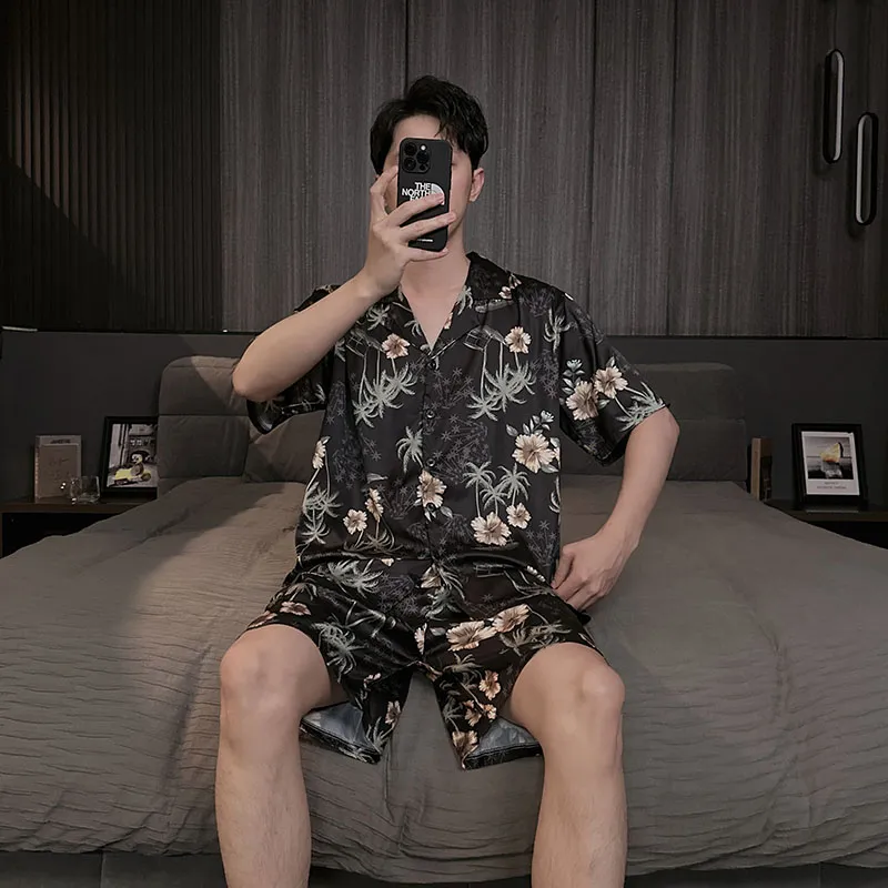 Good fortune Men Pajama Sets-2