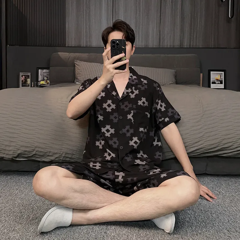 Good Fortune Pajama Set Men's Image Color-3