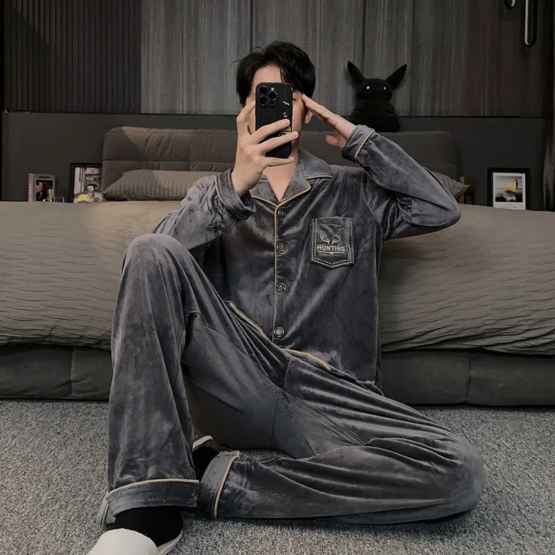 Good Fortune Pajama Set Men's Image Color-3