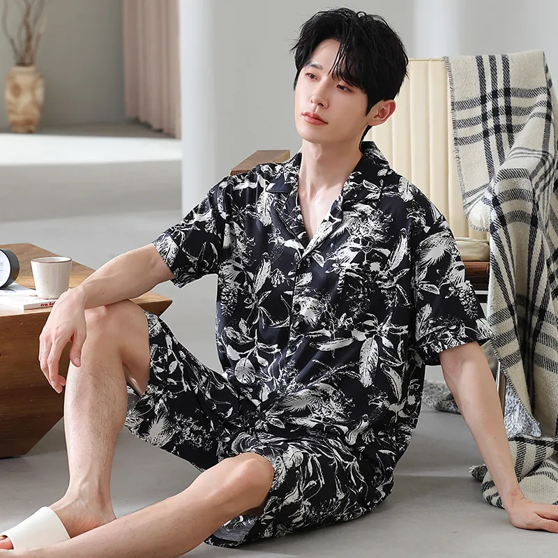 Good Fortune Pajama Set Men's Image Color-4